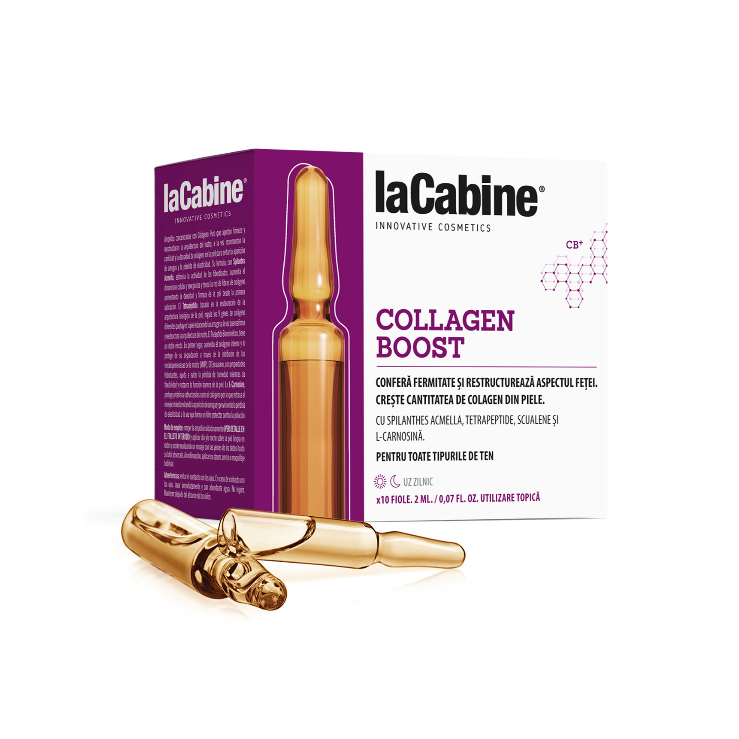 Fiole Collagen Boost, 10 fiole x 2 ml, La Cabine