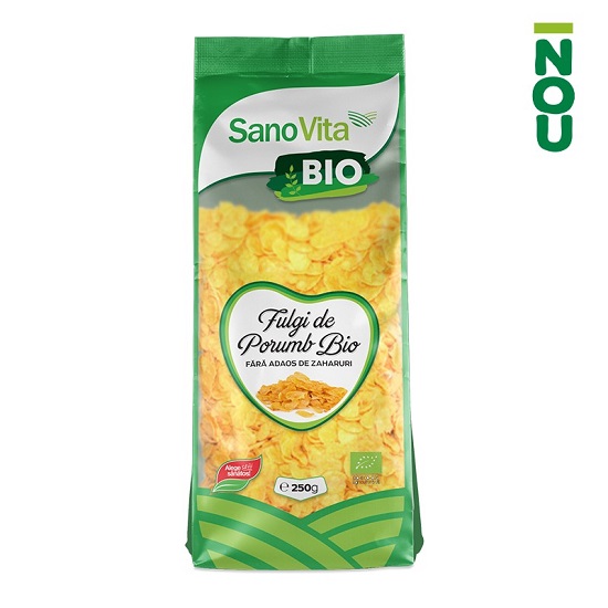 Fulgi de porumb Bruggen Bio, 250 g, Sanovita