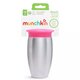 Cana de antrenament Miracle 360 Stainless Steel, +12 luni, Pink, 296 ml, Munchkin 554456