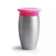 Cana de antrenament Miracle 360 Stainless Steel, +12 luni, Pink, 296 ml, Munchkin 554461