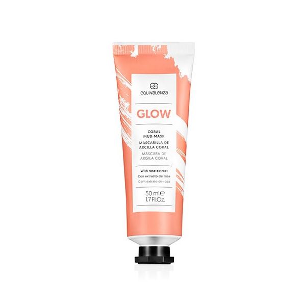 Masca de fata cu argila Glow Coral, 50 ml, Equivalenza