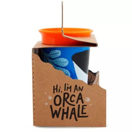 Cana de antrenament Miracle 360 Wildlove, +12 luni, Orca Whale, 266 ml, Munchkin 554489