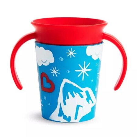 Cana de atrenament cu manere Miracle 360 Wildlove, +6 luni, Polar Bear, 177 ml, Munchkin 554594