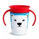 Cana de atrenament cu manere Miracle 360 Wildlove, +6 luni, Polar Bear, 177 ml, Munchkin 554591