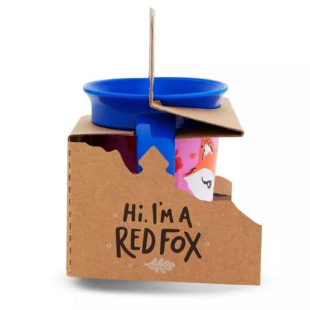Cana de atrenament cu manere Miracle 360 Wildlove, +6 luni, Red Fox, 177 ml, Munchkin 554589