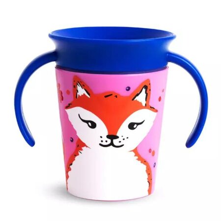 Cana de atrenament cu manere Miracle 360 Wildlove, +6 luni, Red Fox