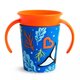 Cana de atrenament cu manere Miracle 360 Wildlove, +6 luni, Orca Whale, 177 ml, Munchkin 554603