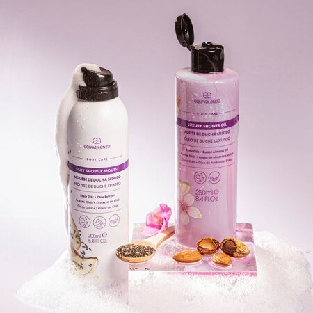 Spuma de dus cu uleiuri esentiale Silky Mousse, 200 ml, Equivalenza 554632