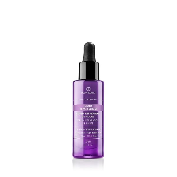 Serum reparator de noapte pentru fata cu uleiuri esentiale, 30 ml, Equivalenza