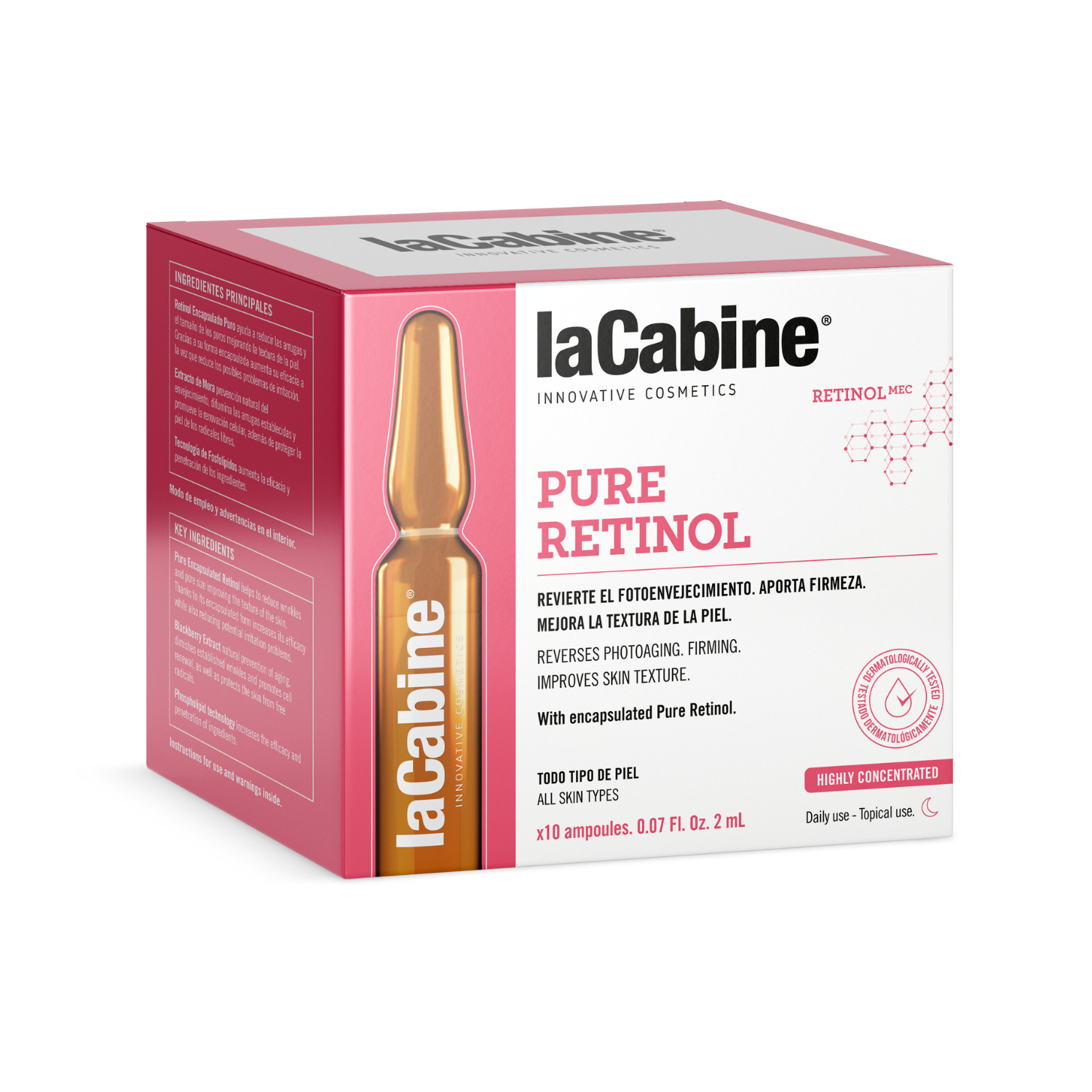 Fiole Pure Retinol, 10 fiole x 2 ml, La Cabine