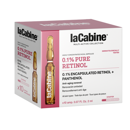 Fiole 0.1% Pure Retinol, 10 fiole x 2 ml, La Cabine