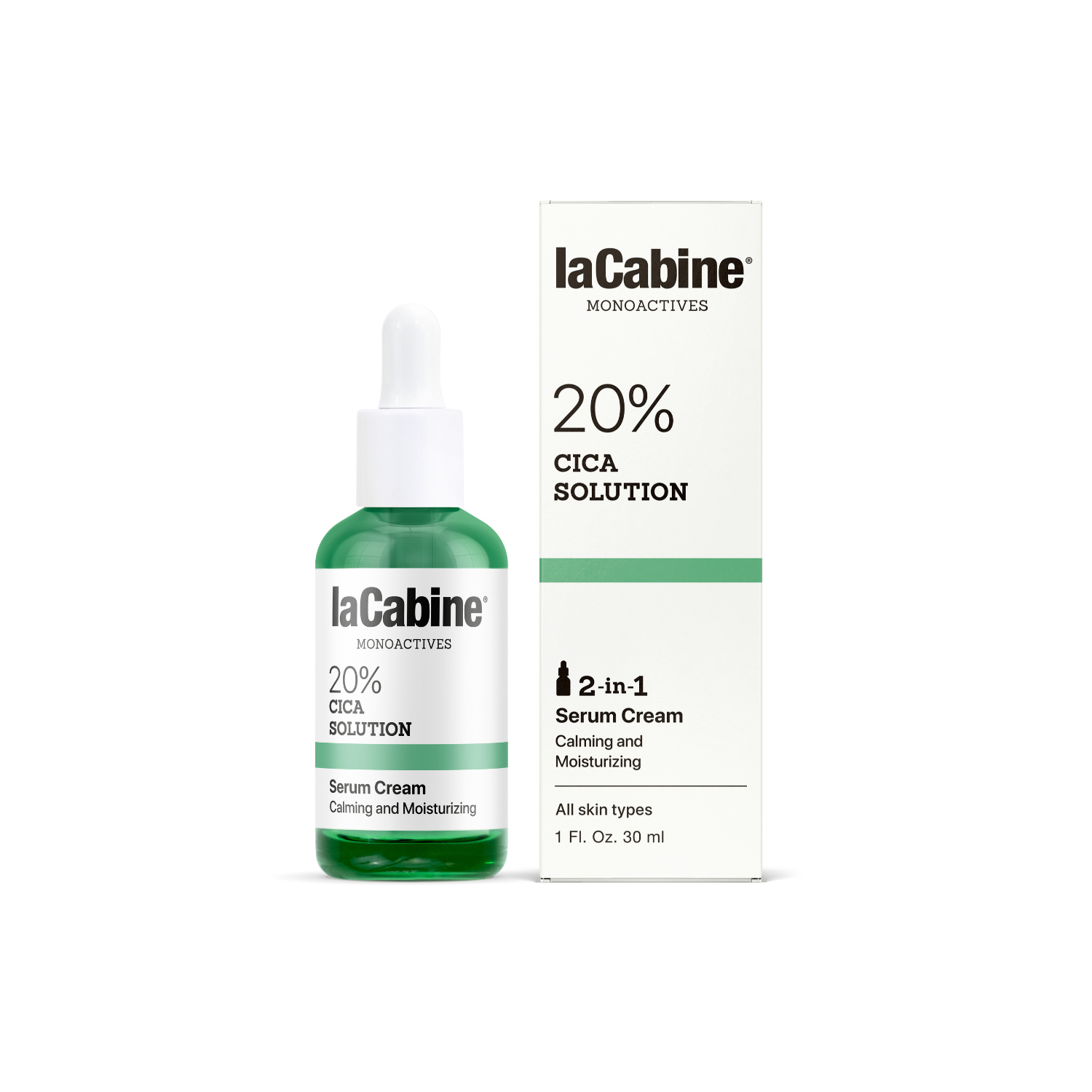 Serum crema 20 % Cica Solution, 30 ml, La Cabine