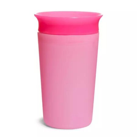 Cana de antrenament Miracle 360 Colour Change, +12 luni, Pink, 266 ml, Munchkin 554762