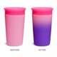 Cana de antrenament Miracle 360 Colour Change, +12 luni, Pink, 266 ml, Munchkin 554763
