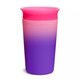 Cana de antrenament Miracle 360 Colour Change, +12 luni, Pink, 266 ml, Munchkin 554760