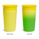 Cana de antrenament Miracle 360 Colour Change, +12 luni, Yellow, 266 ml, Munchkin 554771