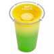 Cana de antrenament Miracle 360 Colour Change, +12 luni, Yellow, 266 ml, Munchkin 554768