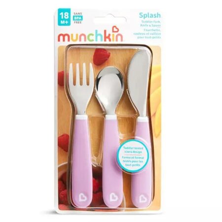 Set 3 tacamuri pentru copii Splash, +18 luni, Light Purple, Munchkin 554789