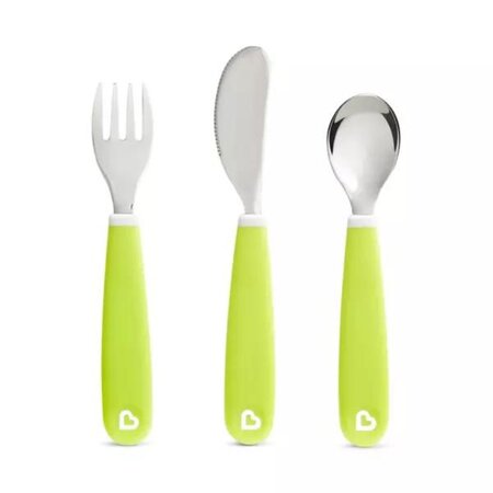 Set 3 tacamuri pentru copii Splash, +18 luni, Light Green