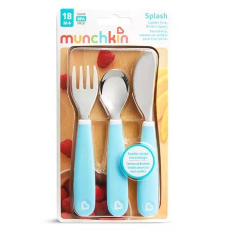 Set 3 tacamuri pentru copii Splash, +18 luni, Light Blue, Munchkin 554798