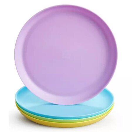 Set 4 farfurii multicolore, +6 luni, Purple-Creen-Blue-Yellow