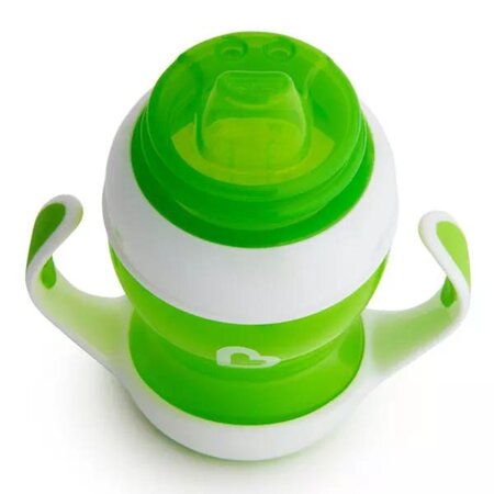 Cana de tranzitie cu manere Gentle, +4 luni, Green, 118 ml, Munchkin 554868