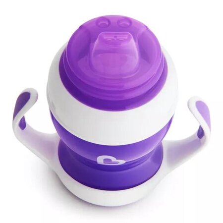 Cana de tranzitie cu manere Gentle, +4 luni, Purple, 118 ml, Munchkin 554871