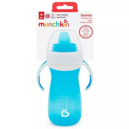 Cana de tranzitie cu manere Gentle, +9 luni, Blue, 296 ml, Munchkin 554891