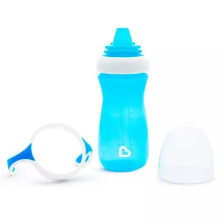Cana de tranzitie cu manere Gentle, +9 luni, Blue, 296 ml, Munchkin 554894