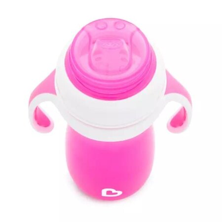 Cana de tranzitie cu manere Gentle, +9 luni, Pink, 296 ml, Munchkin 554903