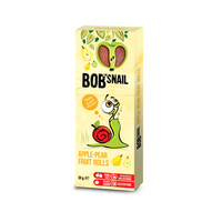 Rulou natural din mere si pere, 30 g, Bob Snail