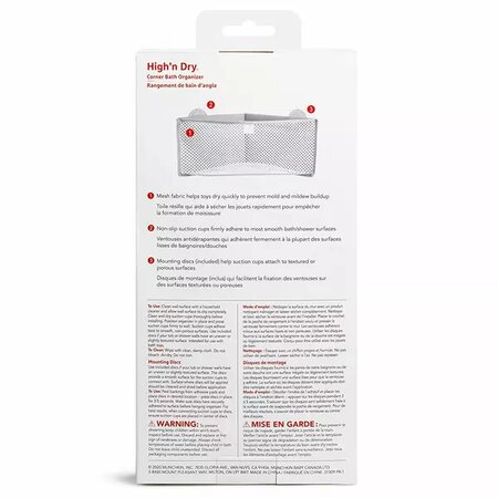 Organizator pentru jucarii de baie High'n Dry, Grey, Munchkin 555009