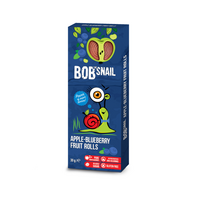 Rulou natural din mere si afine, 30 g, Bob Snail