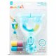 Set 2 jucarii de baie si 12 tablete Colour Mix Lab, +36 luni, Munchkin 555038
