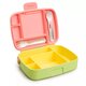 Cutie pentru pranz cu ustensile din inox Bento Lunch, +18 luni, +18 luni, Yellow, Munchkin 555067