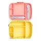 Cutie pentru pranz cu ustensile din inox Bento Lunch, +18 luni, +18 luni, Yellow, Munchkin 555066