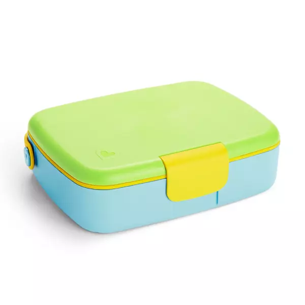 Cutie pentru pranz cu ustensile din inox Bento Lunch, +18 luni, Green, Munchkin