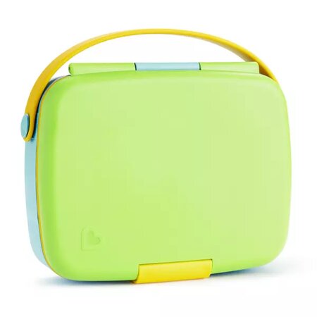 Cutie pentru pranz cu ustensile din inox Bento Lunch, +18 luni, Green, Munchkin 555077