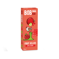 Jeleuri naturale din mere si cirese, 27 gr, Bob Snail