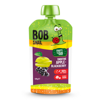 Smoothie natural din  mere si coacaze negre, 120 g, Bob Snail