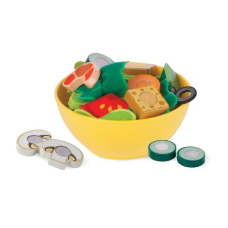 Set de joaca din lemn Salate Delicioase, + 3 ani, Melissa&Doug 601524