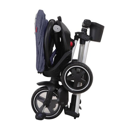 Tricicleta ultrapliabila pentru copii Nova Rubber, Albastru Inchis, Qplay 555252