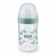 Biberon cu tetina din silicon Nature, marimea M, 260 ml, Verde, Nuk 555500