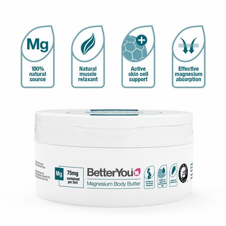 Body Butter Magnesium, 200 ml, BetterYou 555733