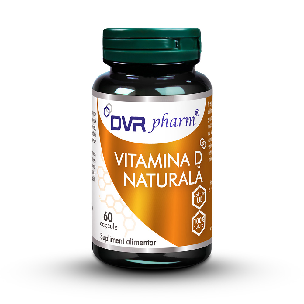 Vitamina D3 Naturala Premium, 60 capsule, DVR Pharm