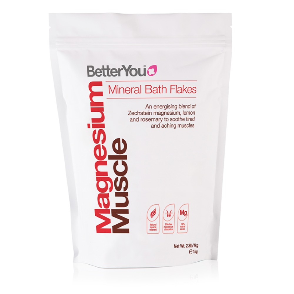 Fulgi de baie Magneziu Muscle, 1 kg, BetterYou