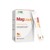 MagLiquid solutie, 815 mg, Mango si Portocale, 20 plicuri, Agetis