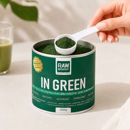 Mix verde ecologic In Green, 200 g, Rawboost 802825