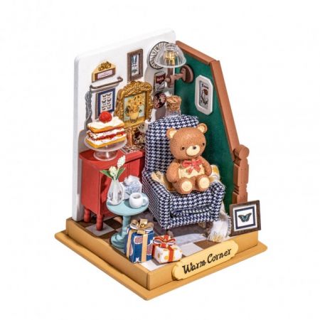 Puzzle 3D din lemn Sufragerie de vacanta Casuta DIY Rolife