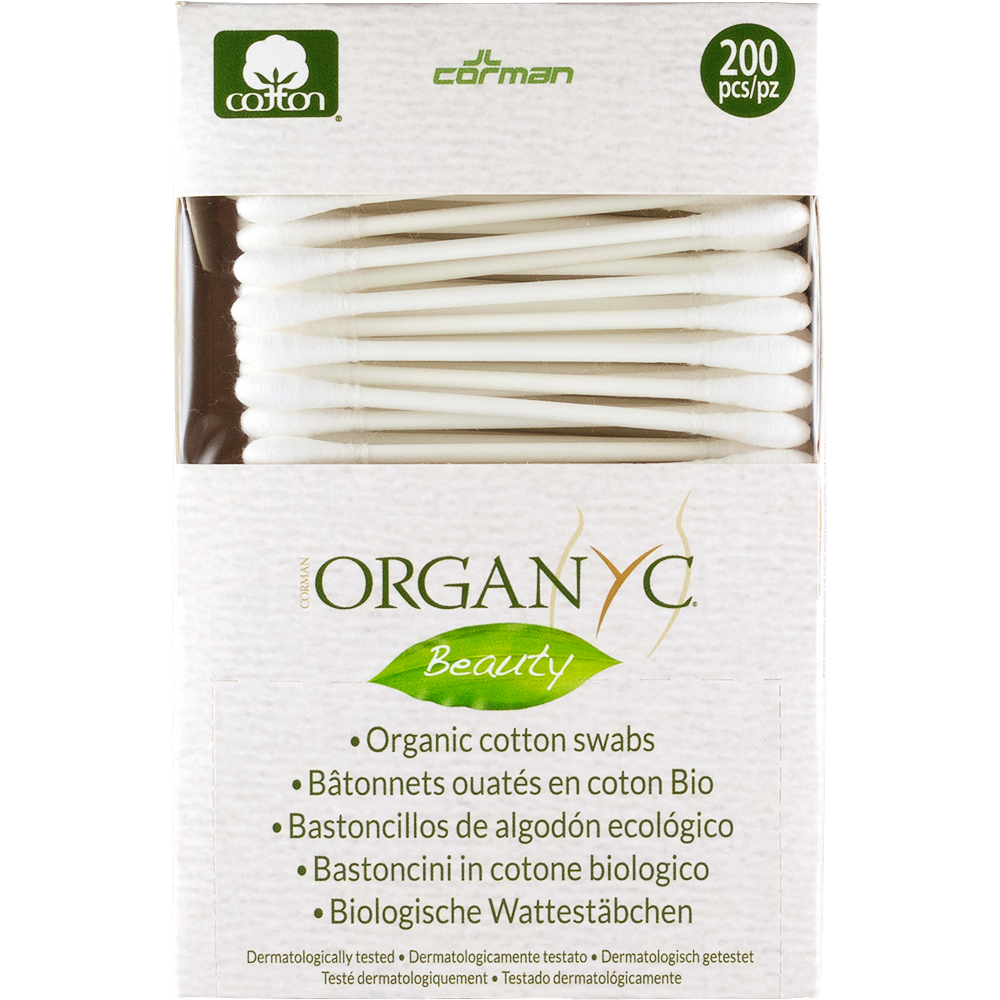 Betisoare cu bumbac organic, 200 bucati, Organyc